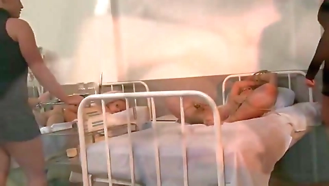 Threesome bdsm with some kinky lesbian bondage porn