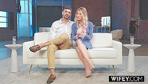 Tiny Hotwife Sammm Next Door Holds Hubbys Hand While She Devours Monster Bbc